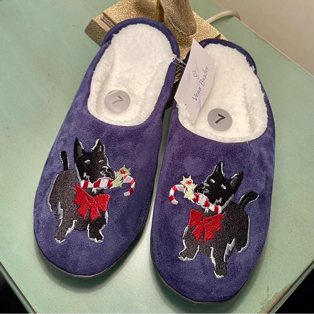 VERA BRADLEY Plaid Quilted Tote Bag BUNDLE with Scotty Dog Design NWT GREAT GIFT - Picture 3 of 11